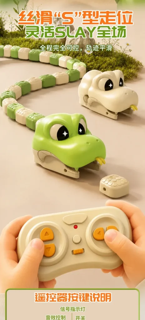 Remote-Control Magnetic Snake Battle Toy detail image 5