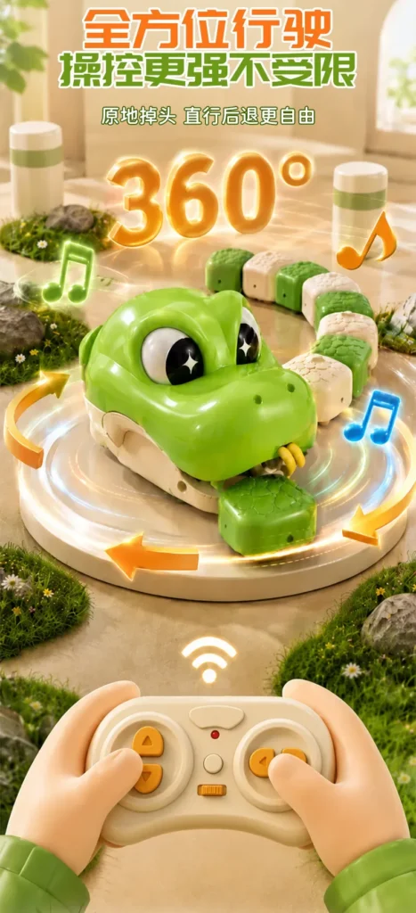 Remote-Control Magnetic Snake Battle Toy detail image 4