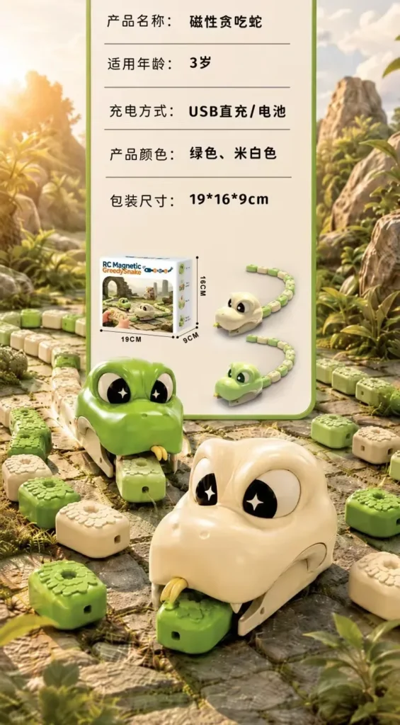 Remote-Control Magnetic Snake Battle Toy detail image 9