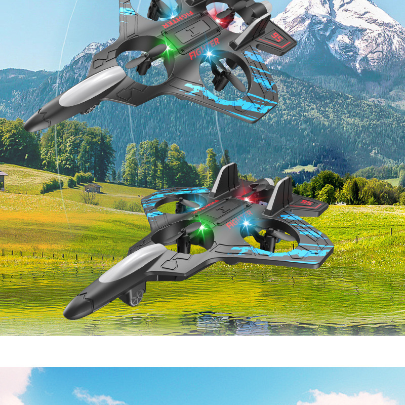 Foam Stunt RC Quadcopter Plane detail image 7